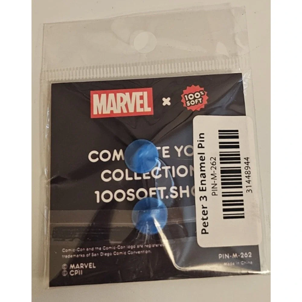 SDCC 2026 Exclusive 100% Soft Spiderman No Way Home Peter 3 Enamel Pin IN HAND